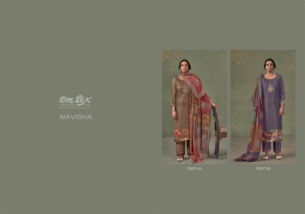 NAVISHA By OMTEX 15371 SERIES Stylish Beautiful Colourful JACOUARD Dresses At Wholesale Price